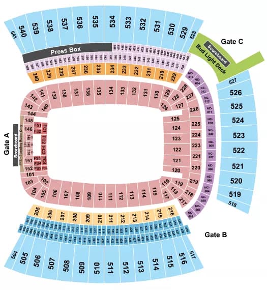 OPEN FLOOR Seating Map Seating Chart