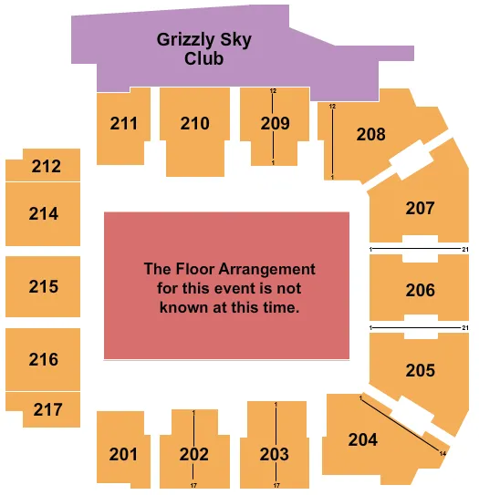 GENERIC FLOOR Seating Map Seating Chart