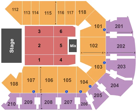 KATT WILLIAMS Seating Map Seating Chart