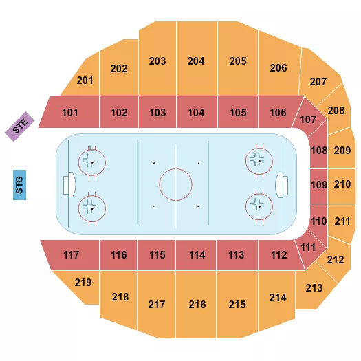HOCKEY Seating Map Seating Chart