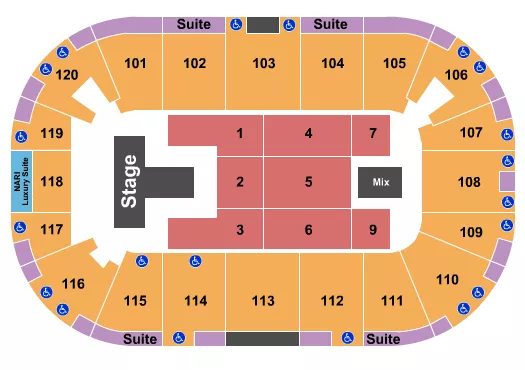 MAVERICK CITY MUSIC Seating Map Seating Chart