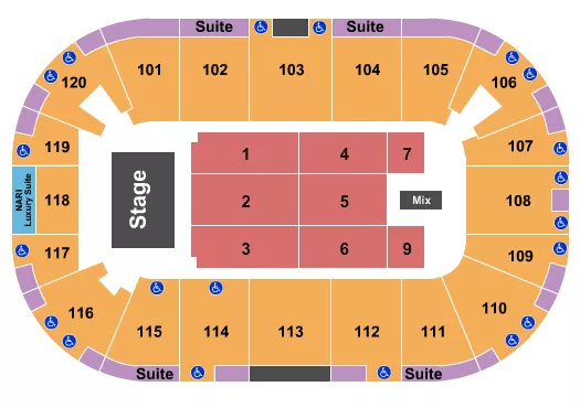 SONU NIGAM Seating Map Seating Chart