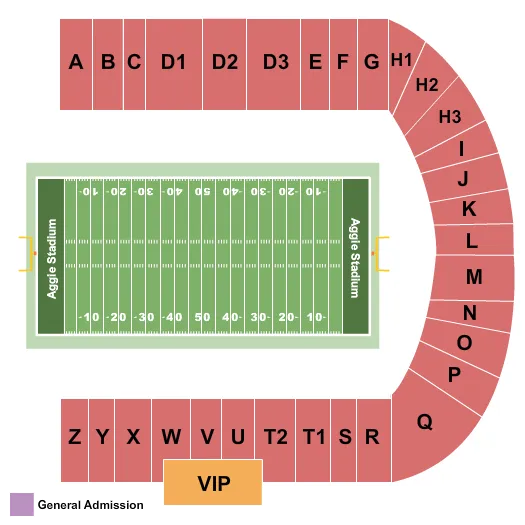 TRUIST STADIUM GREENSBORO FOOTBALL Seating Map Seating Chart
