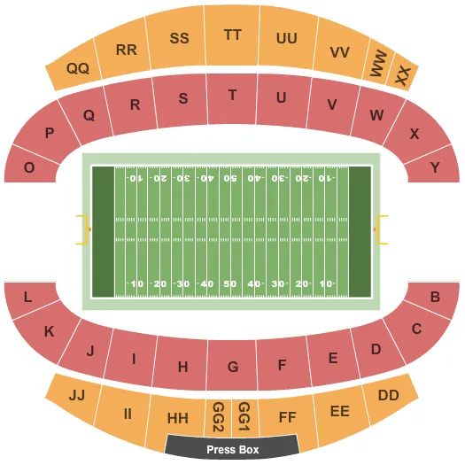NMSU FOOTBALL Seating Map Seating Chart