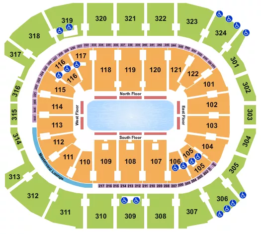 ICE SHOW Seating Map Seating Chart