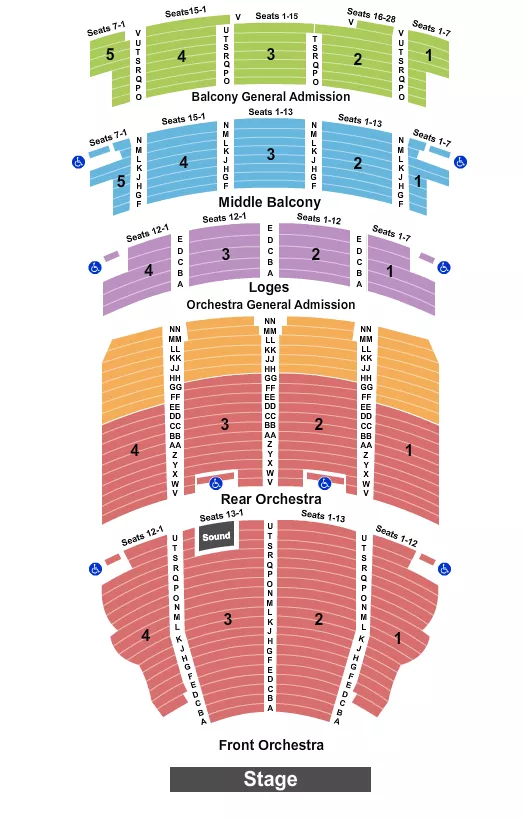 ENDSTAGE 2 Seating Map Seating Chart