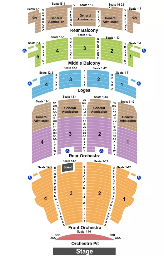 ENDSTAGE GA Seating Map Seating Chart
