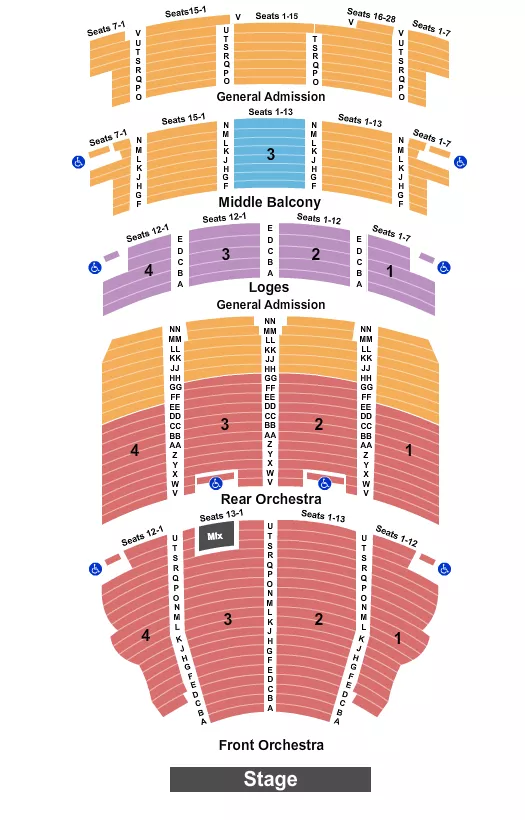 KICKBOXING Seating Map Seating Chart