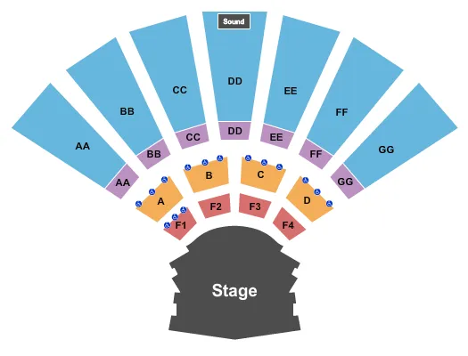 END STAGE Seating Map Seating Chart