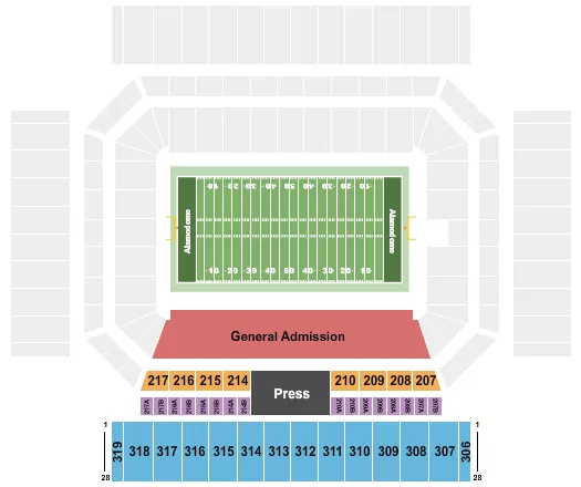 BANDS OF AMERICA 2 Seating Map Seating Chart