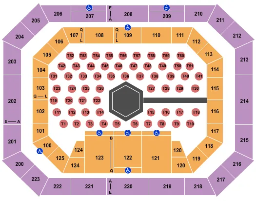 ALASKA FIGHTING CHAMPIONSHIP Seating Map Seating Chart
