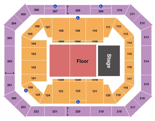 ENDSTAGE 2 Seating Map Seating Chart