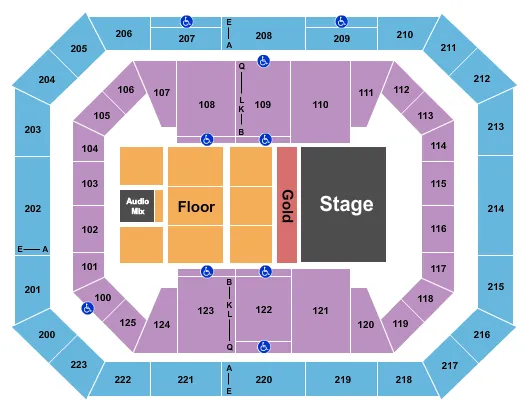 HOWIE MANDEL Seating Map Seating Chart
