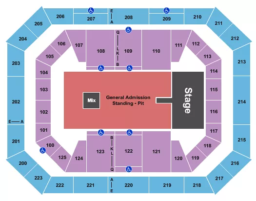 PARKER MCCOLLUM Seating Map Seating Chart