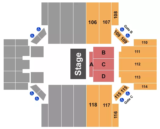 HALF HOUSE 2 Seating Map Seating Chart