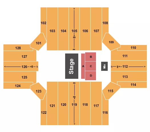 HALF HOUSE 4 Seating Map Seating Chart