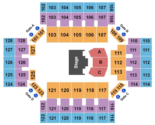 SESAME STREET LIVE Seating Map Seating Chart