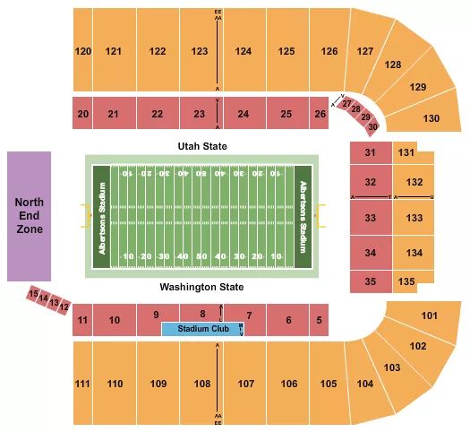 POTATO BOWL Seating Map Seating Chart