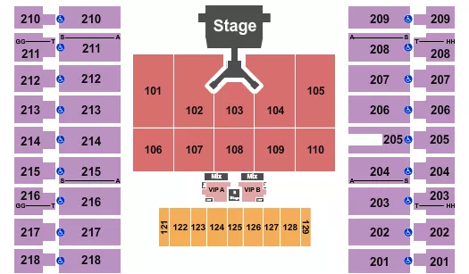 JONAS BROTHERS Seating Map Seating Chart