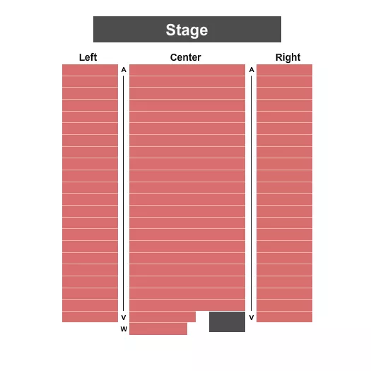END STAGE Seating Map Seating Chart