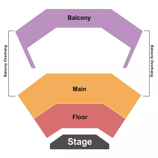 GA FLOOR MAIN BALC Seating Map Seating Chart