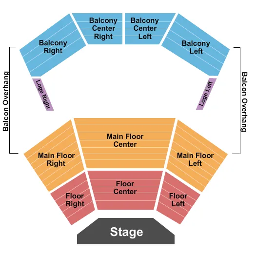ENDSTAGE RESERVED Seating Map Seating Chart
