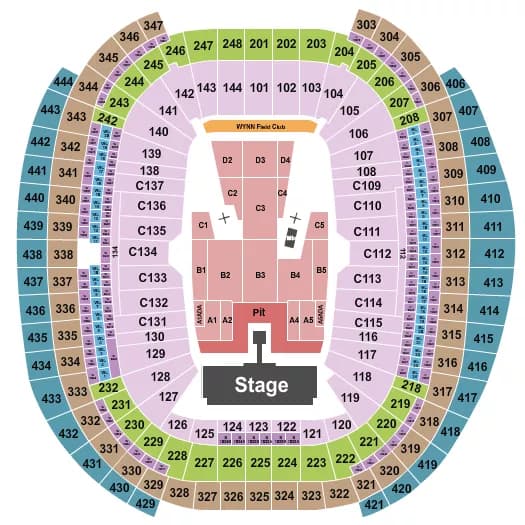 AC DC Seating Map Seating Chart
