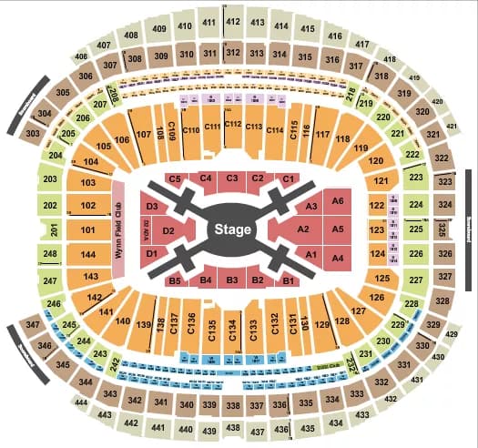 BTS Seating Map Seating Chart
