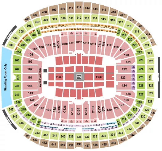 BASEBALL Seating Map Seating Chart