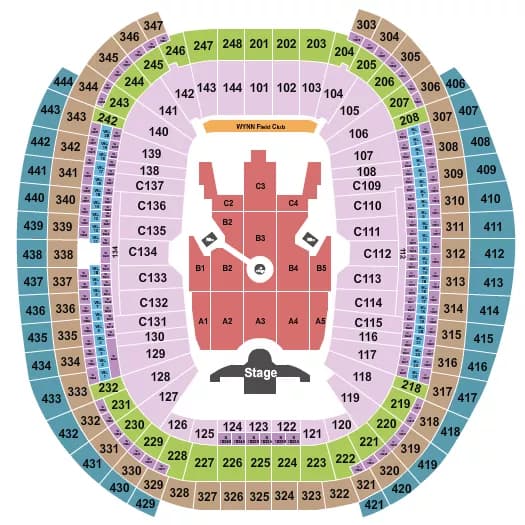 ED SHEERAN Seating Map Seating Chart