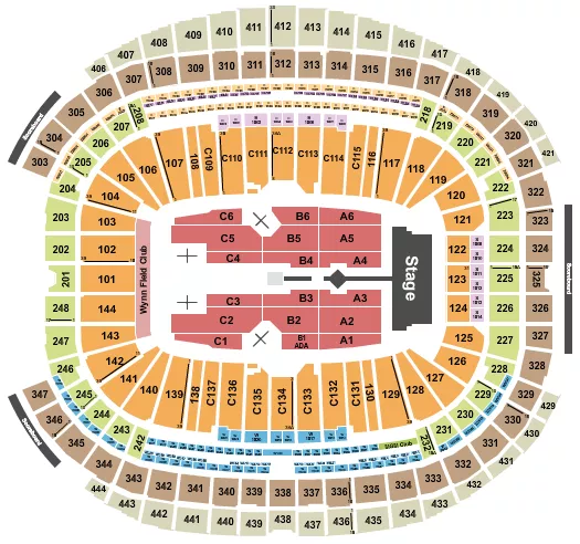 FUERZA REGIDA Seating Map Seating Chart