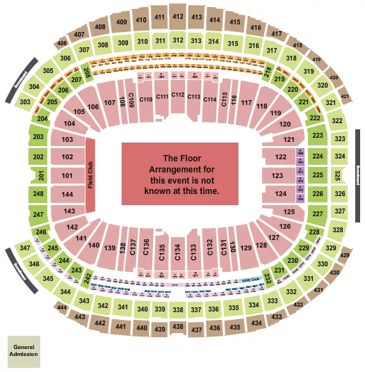 GENERIC FLOOR RW Seating Map Seating Chart