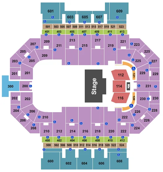 TROLLS LIVE Seating Map Seating Chart