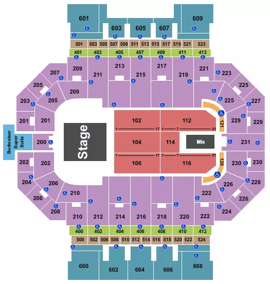 WEIRD AL Seating Map Seating Chart