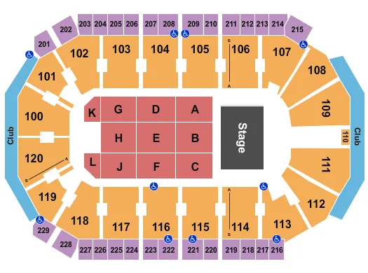 ENDSTAGE Seating Map Seating Chart