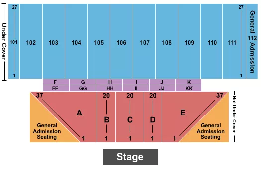 ENDSTAGE 2 Seating Map Seating Chart