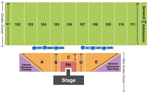 RASCAL FLATTS Seating Map Seating Chart
