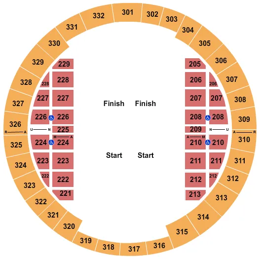 ALLIANT ENERGY CENTER VETERANS MEMORIAL COLISEUM MONSTER TRUCKS Seating Map Seating Chart