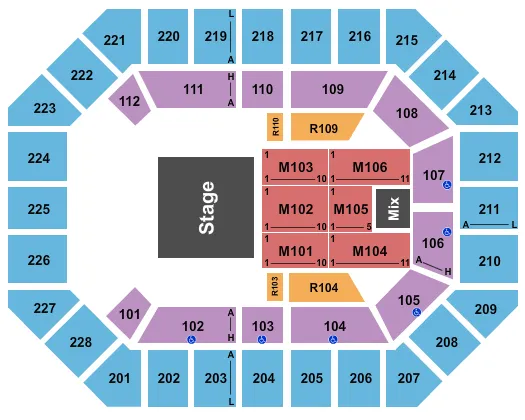 BLIPPI LIVE Seating Map Seating Chart