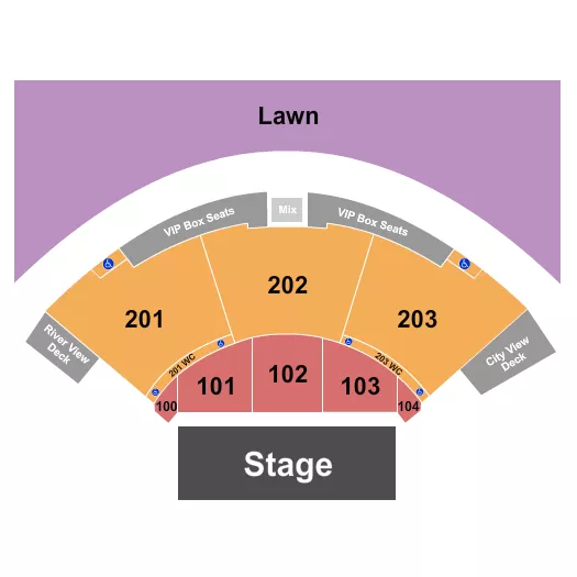 END STAGE Seating Map Seating Chart