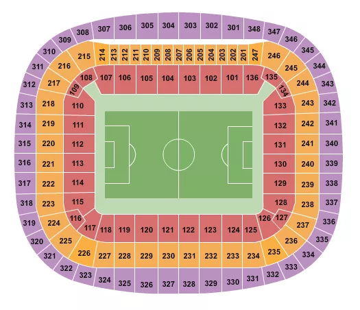 SOCCER SECTIONS Seating Map Seating Chart