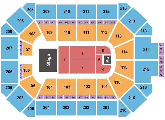 DADDY YANKEE Seating Map Seating Chart