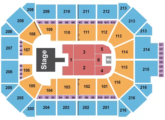 DON OMAR Seating Map Seating Chart