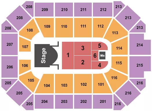 JINGLE BALL Seating Map Seating Chart