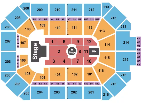 MELANIE MARTINEZ Seating Map Seating Chart