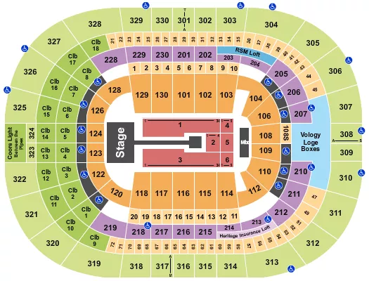 ANUEL AA Seating Map Seating Chart