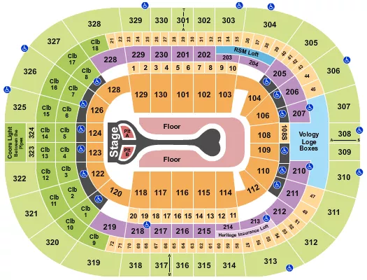 BENSON BOONE Seating Map Seating Chart
