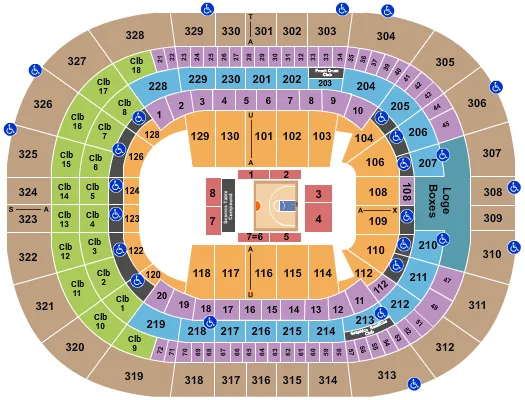 BASKETBALL BIG3 Seating Map Seating Chart