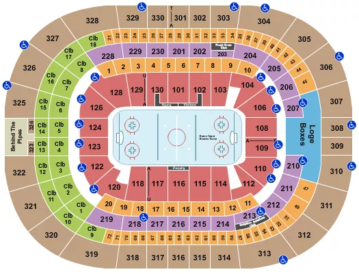 HOCKEY Seating Map Seating Chart