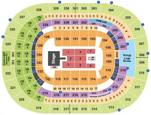 ICE CUBE Seating Map Seating Chart